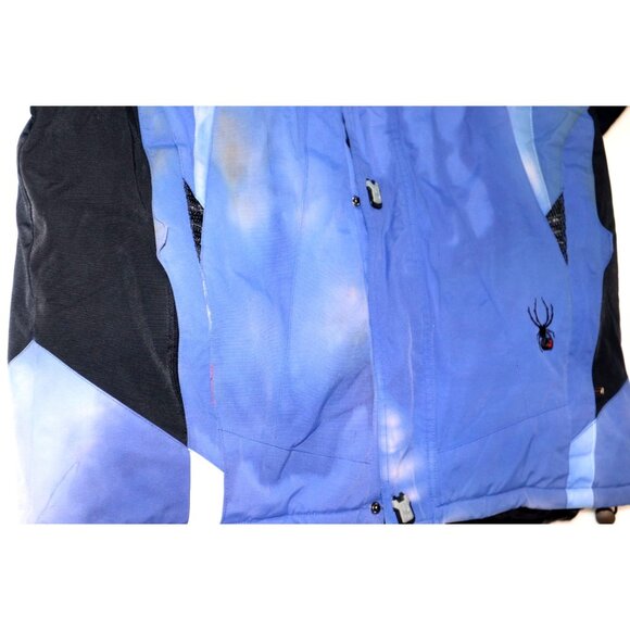Spyder Dermizax EV Ski Jacket Xstatic Insulation Blue Spider Web Y2K Techcore - Picture 7 of 13